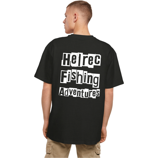 Helrec Fishing Adventures Heavy Shirt Patch Black White