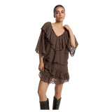 ALIX-THE LABEL - LACE RUFFLE TOP