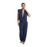 ALIX-THE LABEL - STIRPED BARREL PANTS