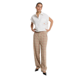 ALIX-THE LABEL - BARREL CHECK PANTS