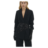 SCARFIRA-M PAILLETTEN-SCHAL - BLACK