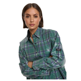 ALIX-THE LABEL - SEQUINS CHECK BLOUSE