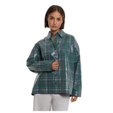 ALIX-THE LABEL - SEQUINS CHECK BLOUSE