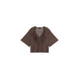 ALIX-THE LABEL - LACE RUFFLE TOP