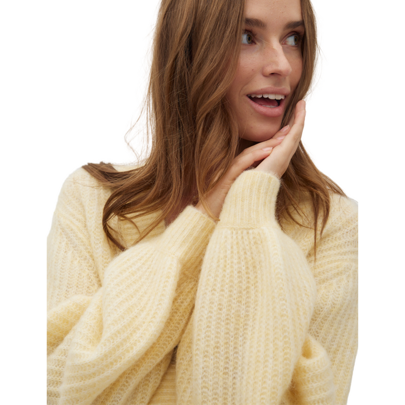 Molenda-M Gestrickter Cardigan - Gelb