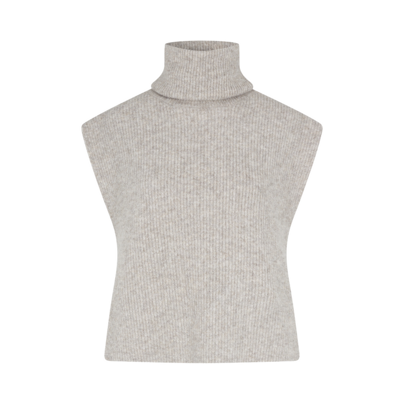 Feodory Knitted Vest With Turtleneck