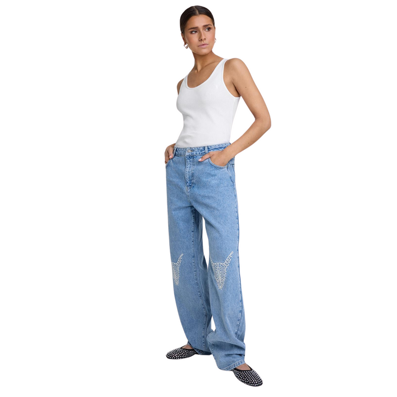 Denim Bull Pants