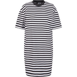 Ladies Oversized Striped Tee Dress