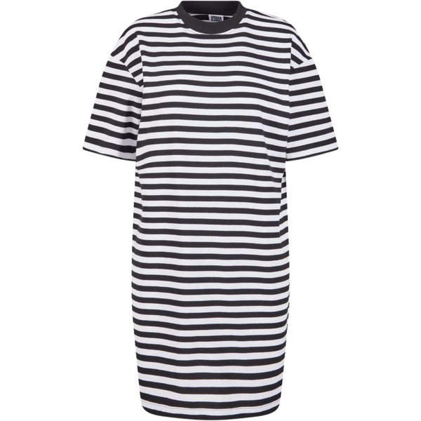 Ladies Oversized Striped Tee Dress