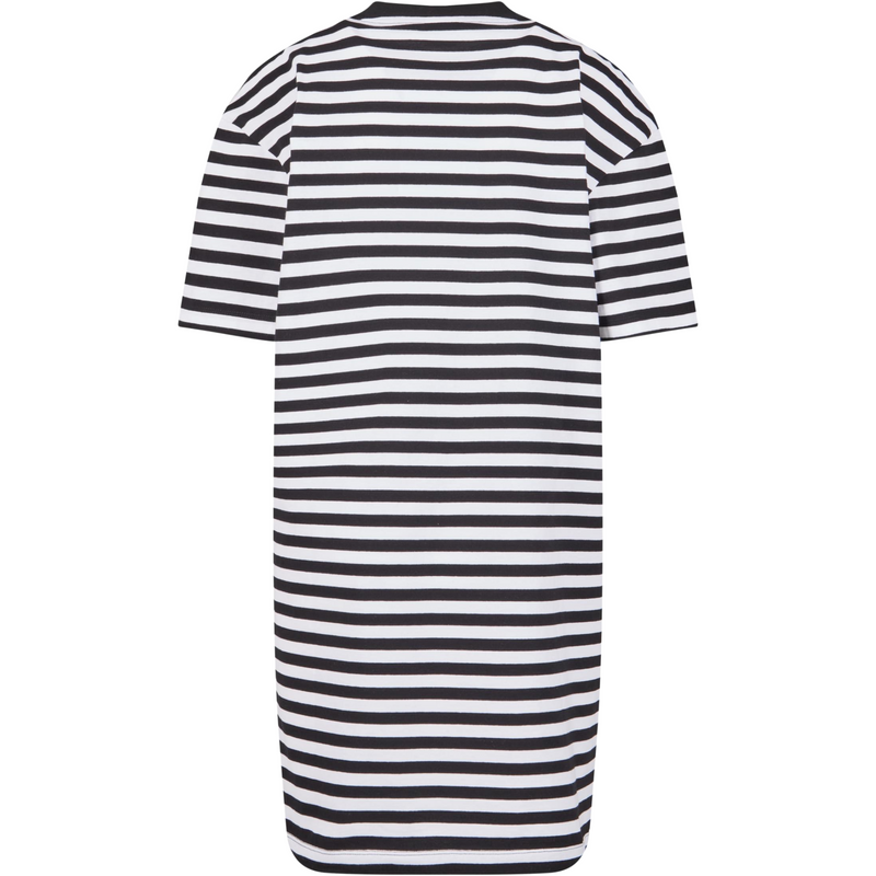 Ladies Oversized Striped Tee Dress