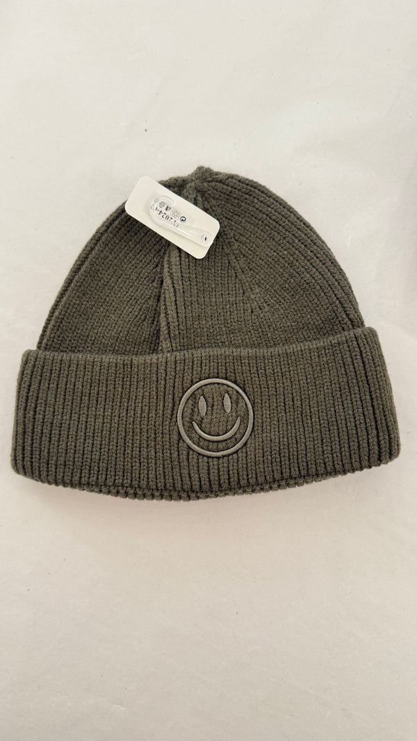 Mütze Smiley Olive-Grau