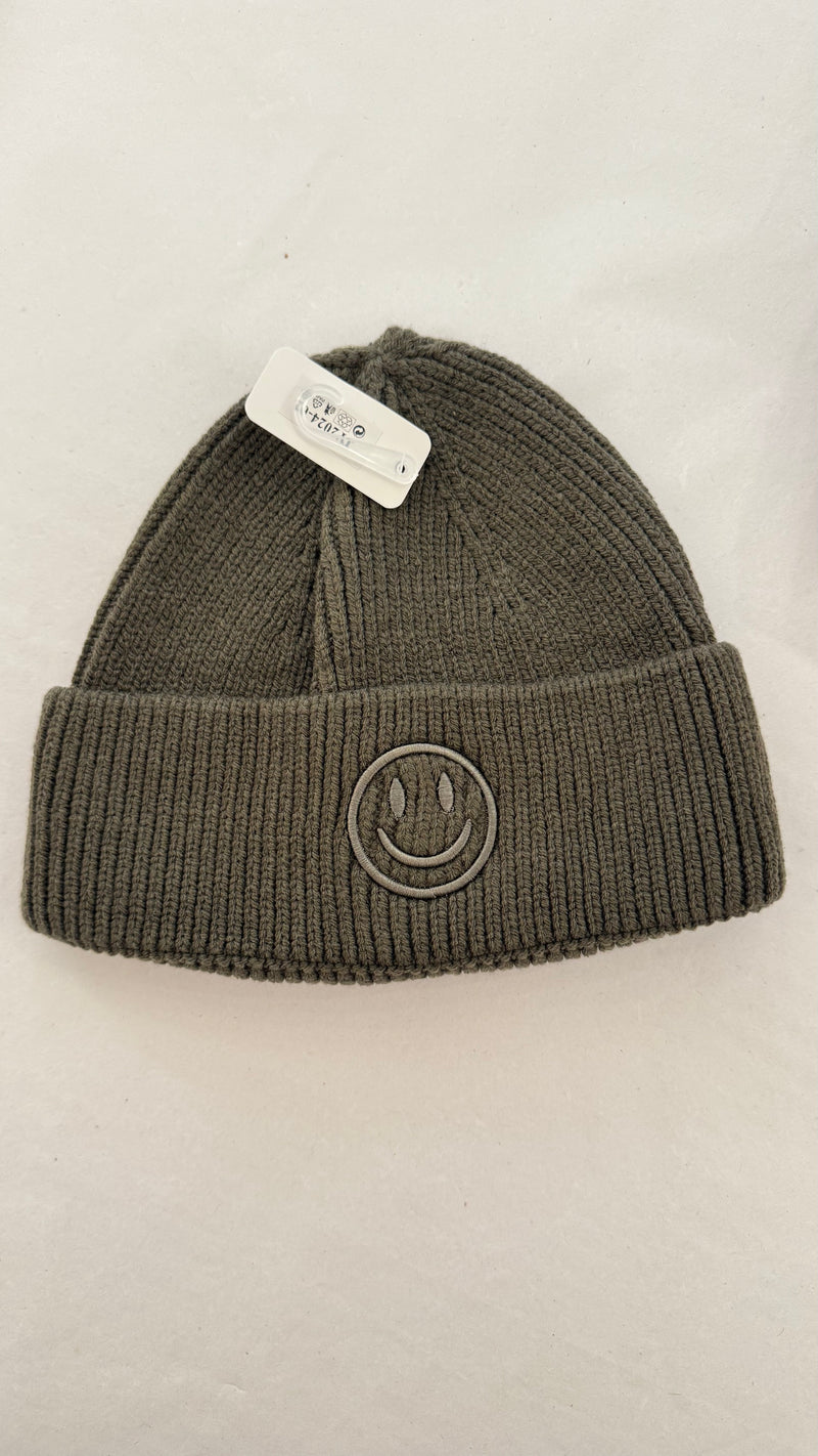 Mütze Smiley Olive-Grau