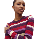 Minnie  Knit rib o-neck and stripe